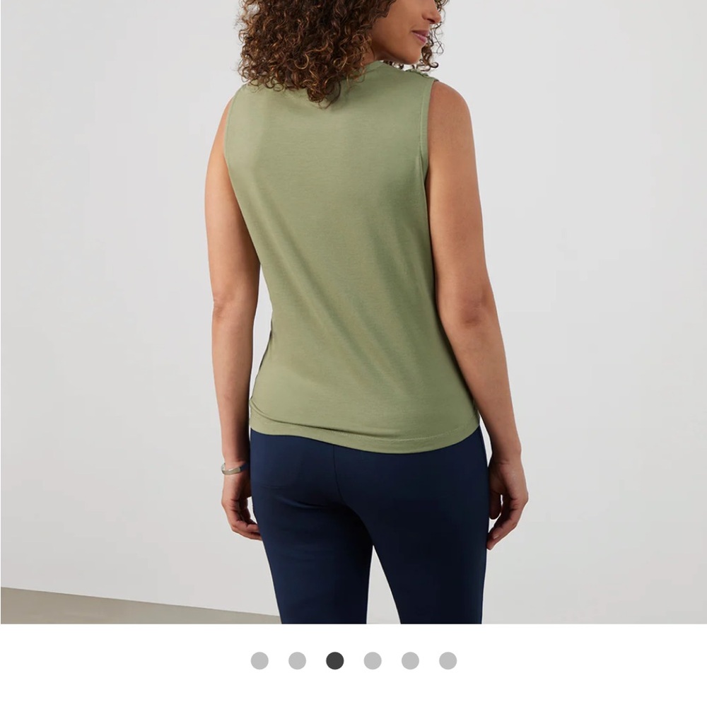 Bluffworks Green Sleeveless Cowl Neck Top Nwt — image 3 of 8